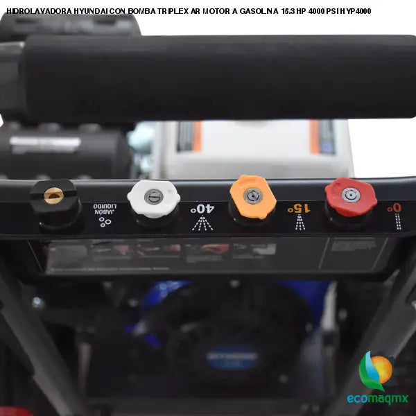 HIDROLAVADORA HYUNDAI CON BOMBA TRIPLEX AR MOTOR A GASOLINA