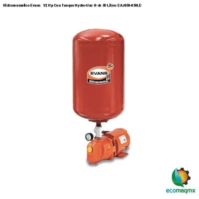 Hidroneumatico Evans 1/2 Hp Con Tanque Hydro-Mac ® de 50