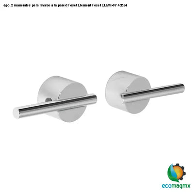 Jgo. 2 manerales para lavabo a la pared Foset Element Foset