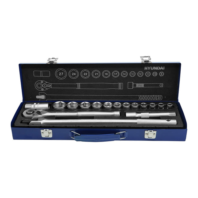 Juego De Autocle Hyundai Cuadro Con Medida De 1/2 Pulgadas – Hyjh16