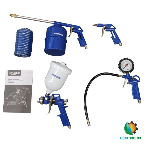 Kit 5 Accesorios Hyundai Para Compresor – Hypm500