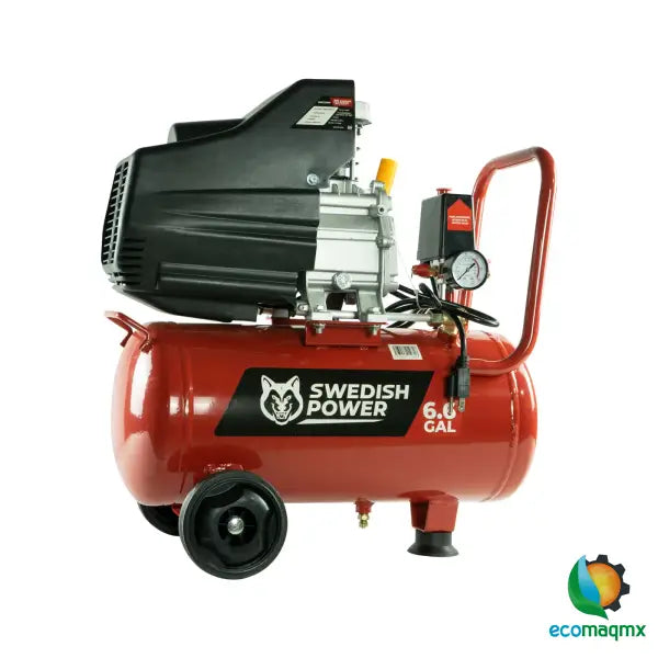 Kit Compresor de Aire Eléctrico De 2.5 Hp 110V Con Tanque De 25 Litros Y 115 Psi Con Pistola De Gravedad y Manguera De 3 Metros Husky HKC25MP