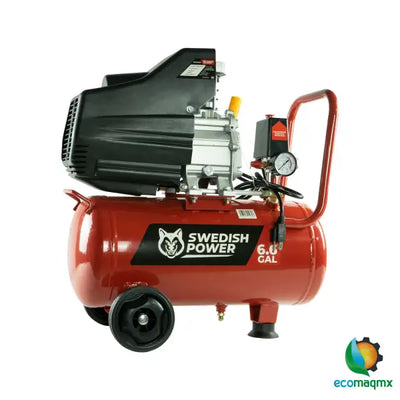 Kit Compresor de Aire Eléctrico De 2.5 Hp 110V Con Tanque De 25 Litros Y 115 Psi Con Pistola De Gravedad y Manguera De 3 Metros Husky HKC25MP