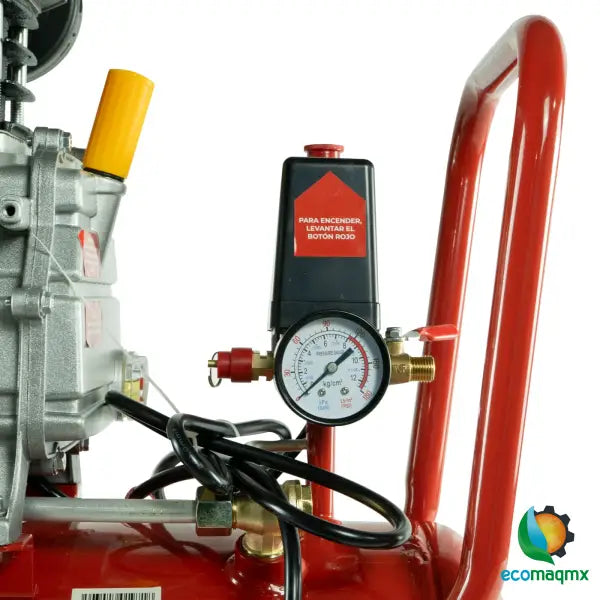 Kit Compresor de Aire Eléctrico De 2.5 Hp 110V Con Tanque De 25 Litros Y 115 Psi Con Pistola De Gravedad y Manguera De 3 Metros Husky HKC25MP
