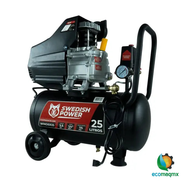 Kit Compresor de Aire Eléctrico De 2.5 Hp 110V Con Tanque