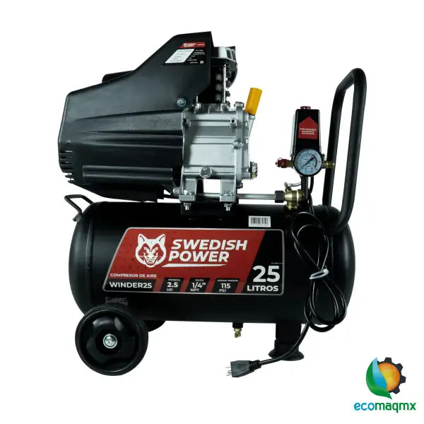 Kit Compresor de Aire Eléctrico De 2.5 Hp 110V Con Tanque