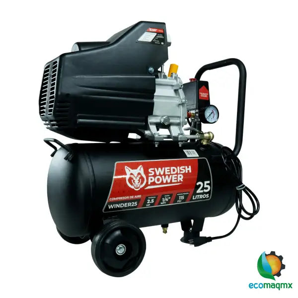 Kit Compresor de Aire Eléctrico De 2.5 Hp 110V Con Tanque