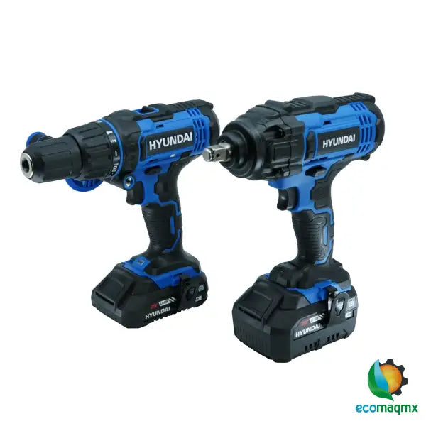 Kit Taladro Y Llave De Impacto De Batería Inalambrico
