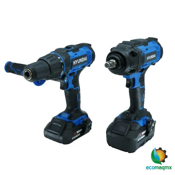 Kit Taladro Y Llave De Impacto De Batería Inalambrico