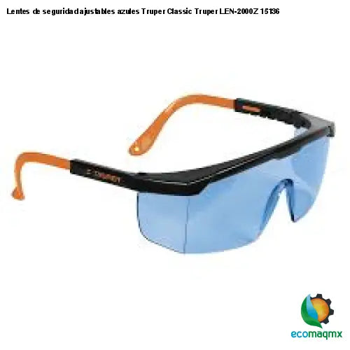 Lentes de seguridad ajustables azules Truper Classic Truper