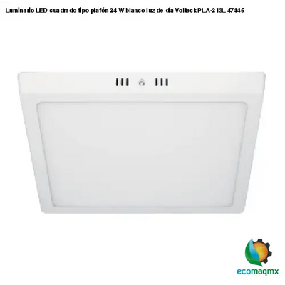 Luminario LED cuadrado tipo plafón 24 W blanco luz de día