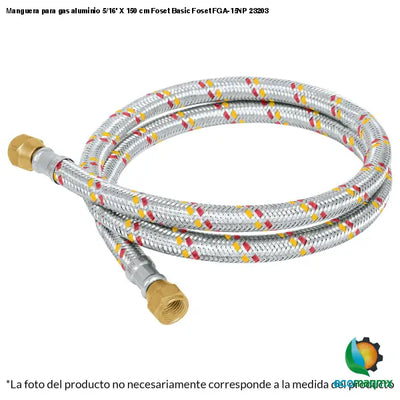 Manguera para gas aluminio 5/16’ X 150 cm Foset Basic Foset