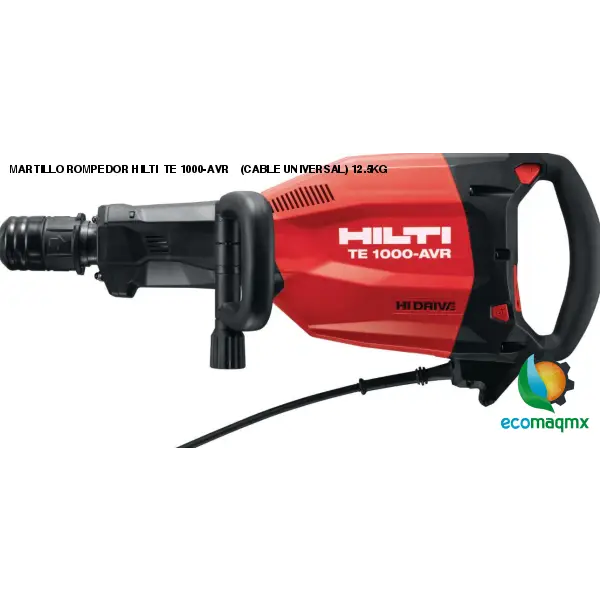 MARTILLO ROMPEDOR HILTI TE 1000-AVR (CABLE UNIVERSAL) 12.5KG