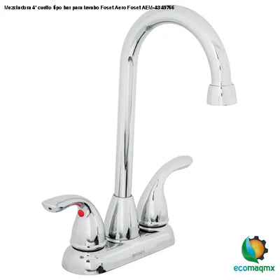 Mezcladora 4’ cuello tipo bar para lavabo Foset Aero Foset