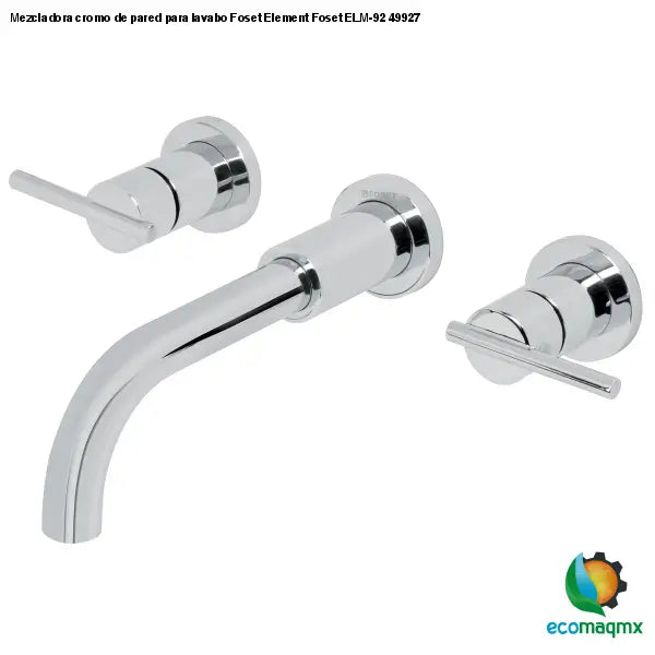 Mezcladora cromo de pared para lavabo Foset Element Foset