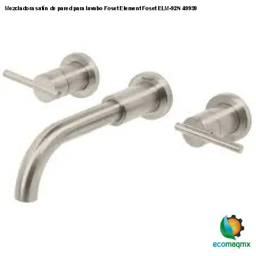 Mezcladora satín de pared para lavabo Foset Element Foset