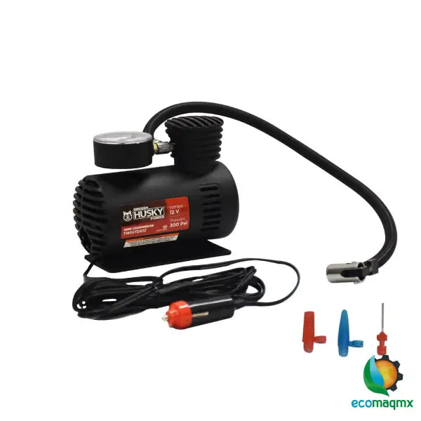 Mini Compresor De Aire Husky 12v 300 Psi Manguera 40 Cm –