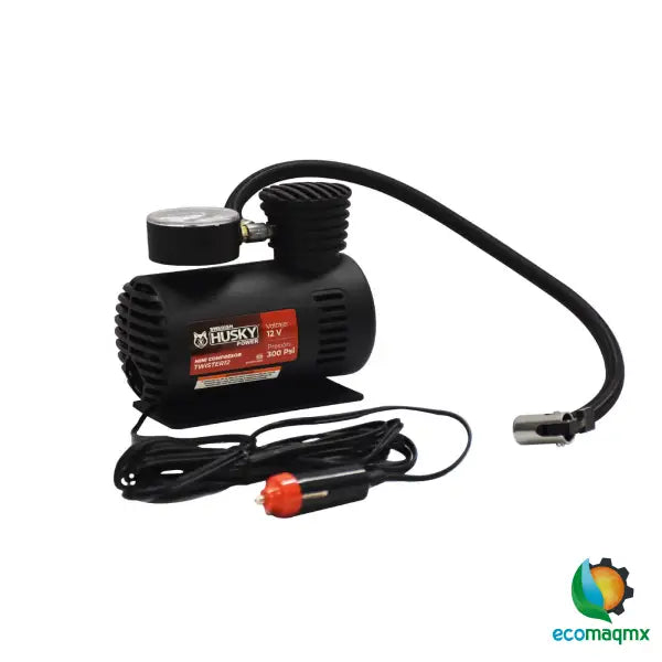 Mini Compresor De Aire Husky 12v 300 Psi Manguera 40 Cm –