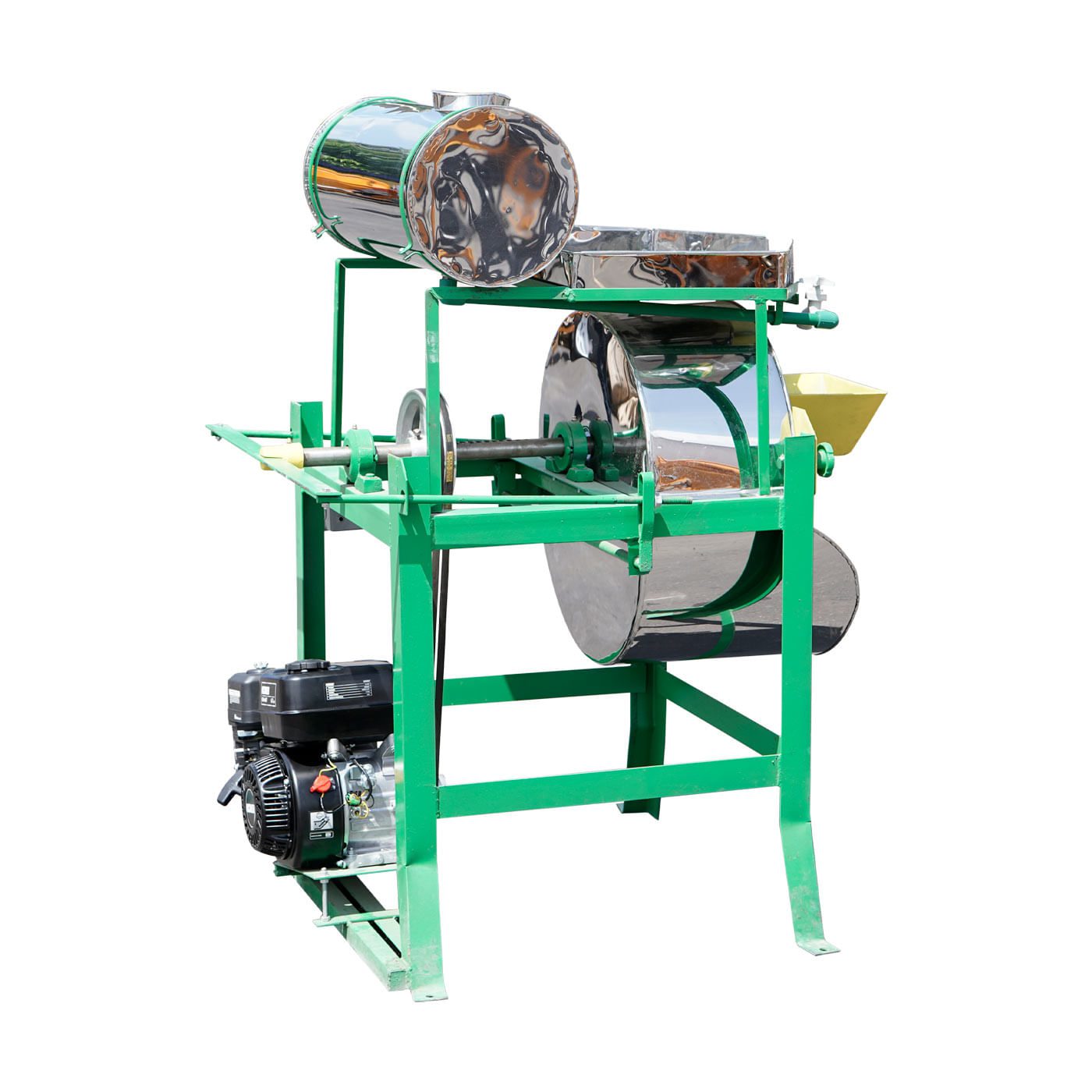 Molino de Nixtamal Junior Acero Inoxidable Con Motor a Gasolina korei 6.7 hp Rkdjkr6.7
