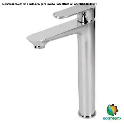 Monomando cromo cuello alto para lavabo Foset Riviera Foset