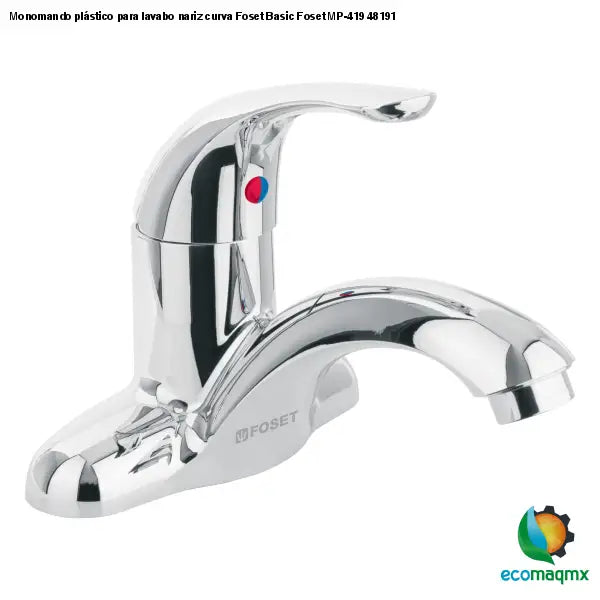 Monomando plástico para lavabo nariz curva Foset Basic Foset