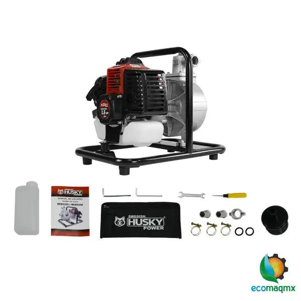 Motobomba A Gasolina 33cc 1.5 Hp Portátil Aucotcebante 2 Tiempos 1"x1" Husky HKW3325