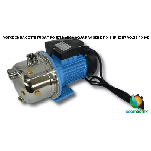 MOTOBOMBA CENTRIFUGA TIPO JET MARCA AQUA PAK SERIE FIX 1 HP