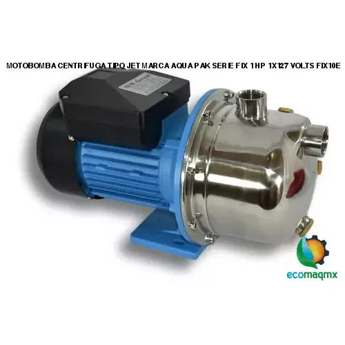 MOTOBOMBA CENTRIFUGA TIPO JET MARCA AQUA PAK SERIE FIX 1 HP