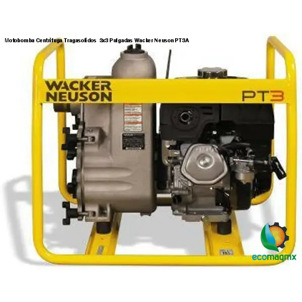 Motobomba Centrifuga Tragasolidos 3x3 Pulgadas Wacker Neuson