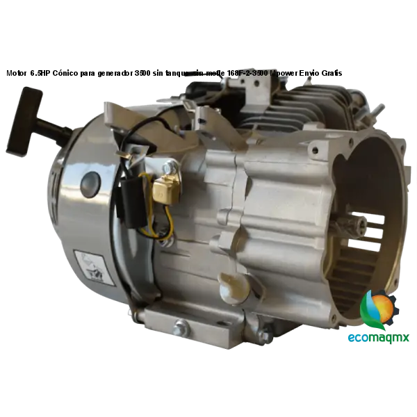 Motor 6.5HP Cónico para generador 3500 sin tanque sin mofle