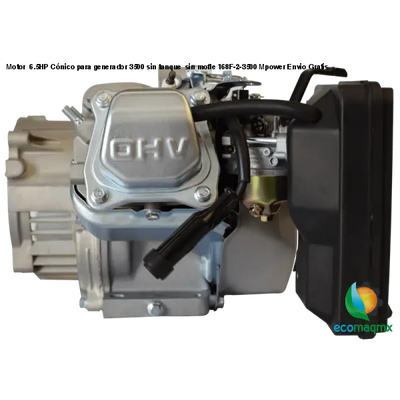 Motor 6.5HP Cónico para generador 3500 sin tanque sin mofle