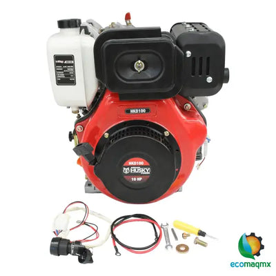 Motor a Diesel 418cc 10 Hp Flecha Cuñero Arranque Electrico