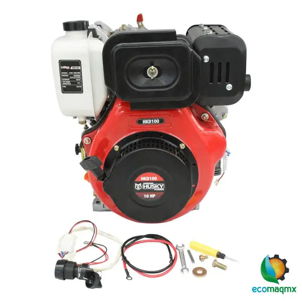 Motor a Diesel 418cc 10 Hp Flecha Cuñero Arranque Electrico