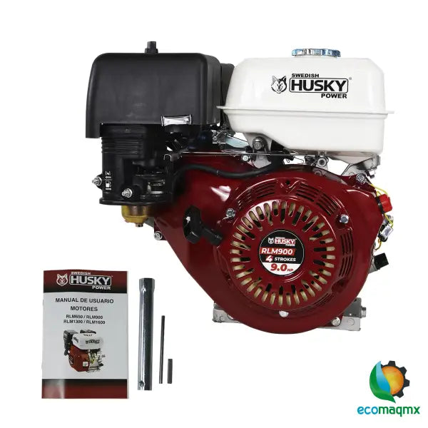 Motor A Gasolina 270cc 9 Hp Flecha Cuñero Arranque Manual Husky RLM900