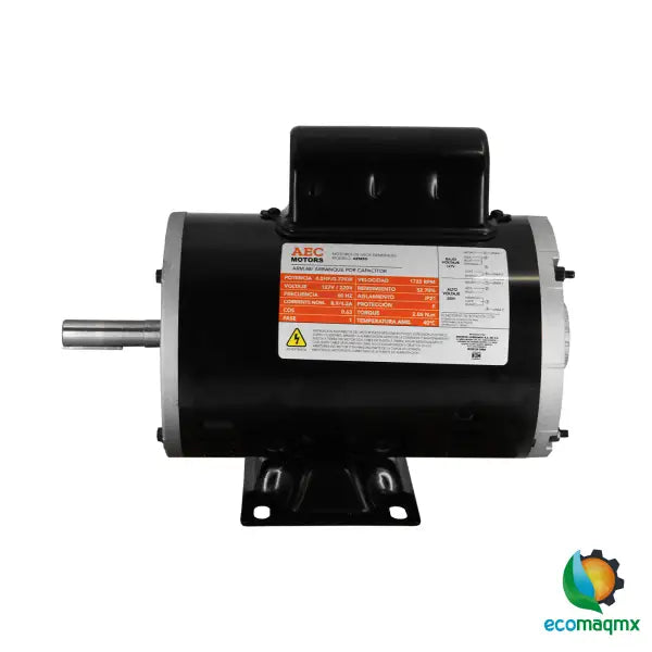 Motor Eléctrico 1/2 Hp Monofasico 110/220v 4 Polos 1725 rpm