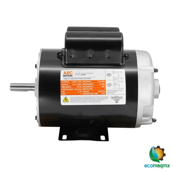 Motor Eléctrico 1.5 Hp Monofasico 110/220v 4 Polos 1725 rpm