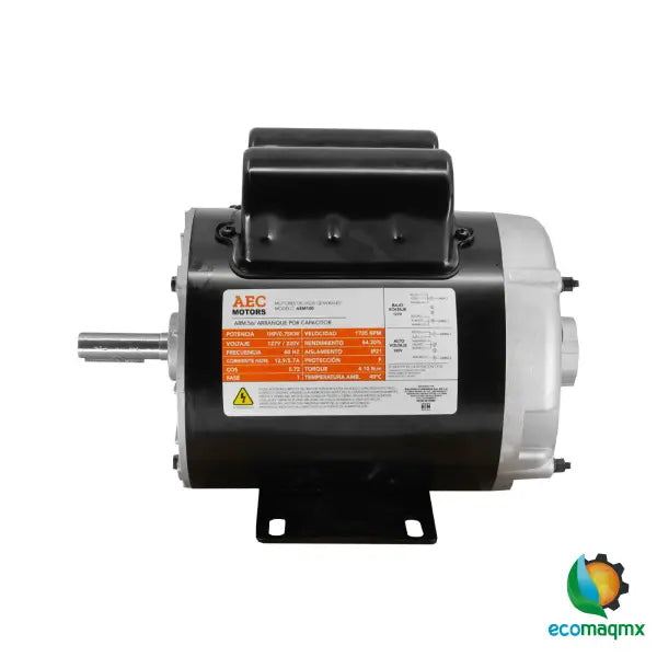Motor Eléctrico 1 Hp Monofasico 110/220v 4 Polos 1725 rpm –