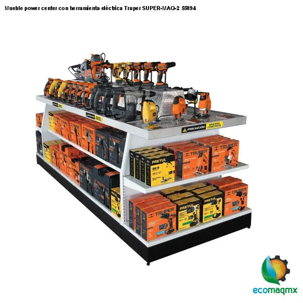 Mueble power center con herramienta eléctrica Truper