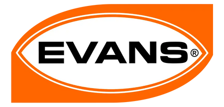 Orange oval logo with the word ’EVANS’ in black capital letters.