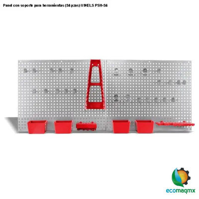 Panel con soporte para herramientas (34 pzas) MIKELS PSH-34