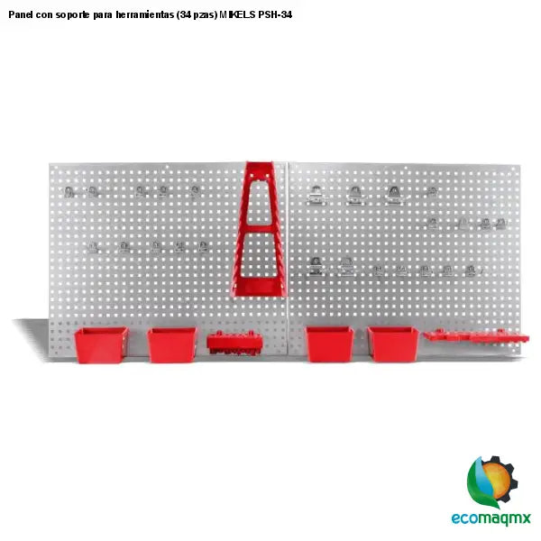Panel con soporte para herramientas (34 pzas) MIKELS PSH-34