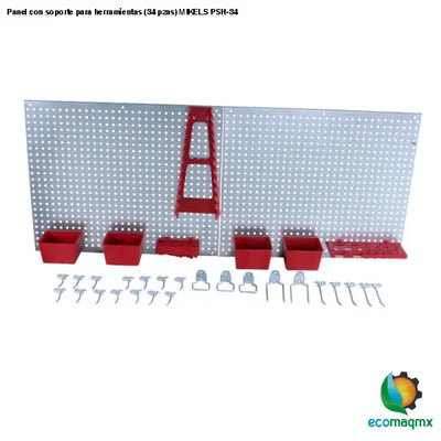 Panel con soporte para herramientas (34 pzas) MIKELS PSH-34