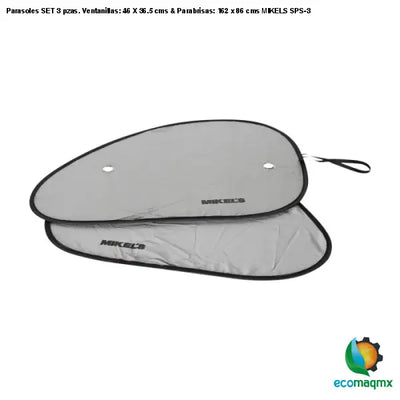 Parasoles SET 3 pzas. Ventanillas: 46 X 36.5 cms &