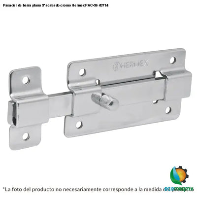 Pasador de barra plana 3’ acabado cromo Hermex PAC-36 43714