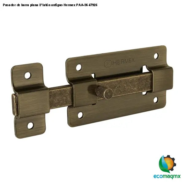 Pasador de barra plana 3’ latón antiguo Hermex PAA-36 47926