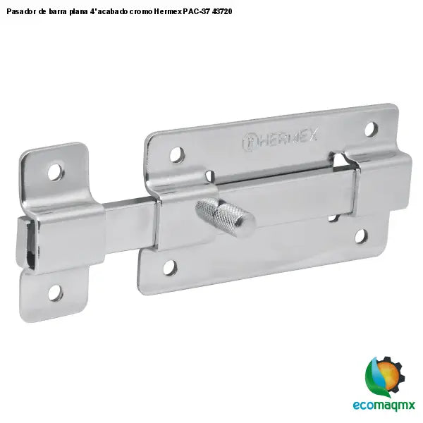 Pasador de barra plana 4’ acabado cromo Hermex PAC-37 43720
