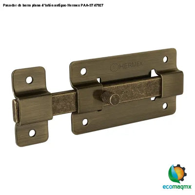 Pasador de barra plana 4’ latón antiguo Hermex PAA-37 47927