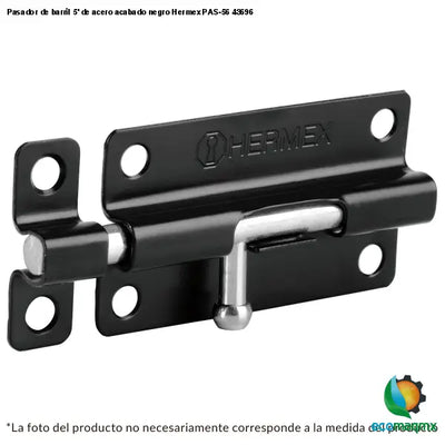 Pasador de barril 5’ de acero acabado negro Hermex PAS-56