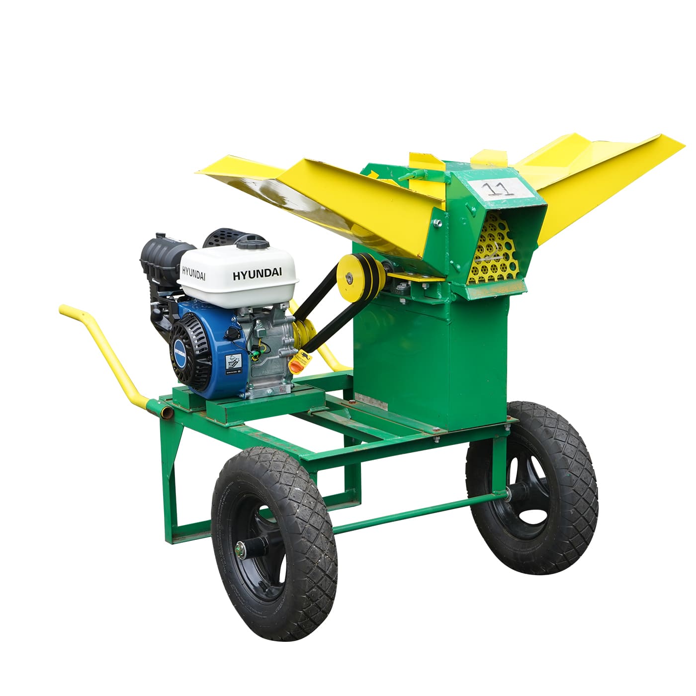 Cortadora De Forraje Picadora Base Cuadrada Con Motor Hyundai 9.3 Hp – RKP2100B-HY93