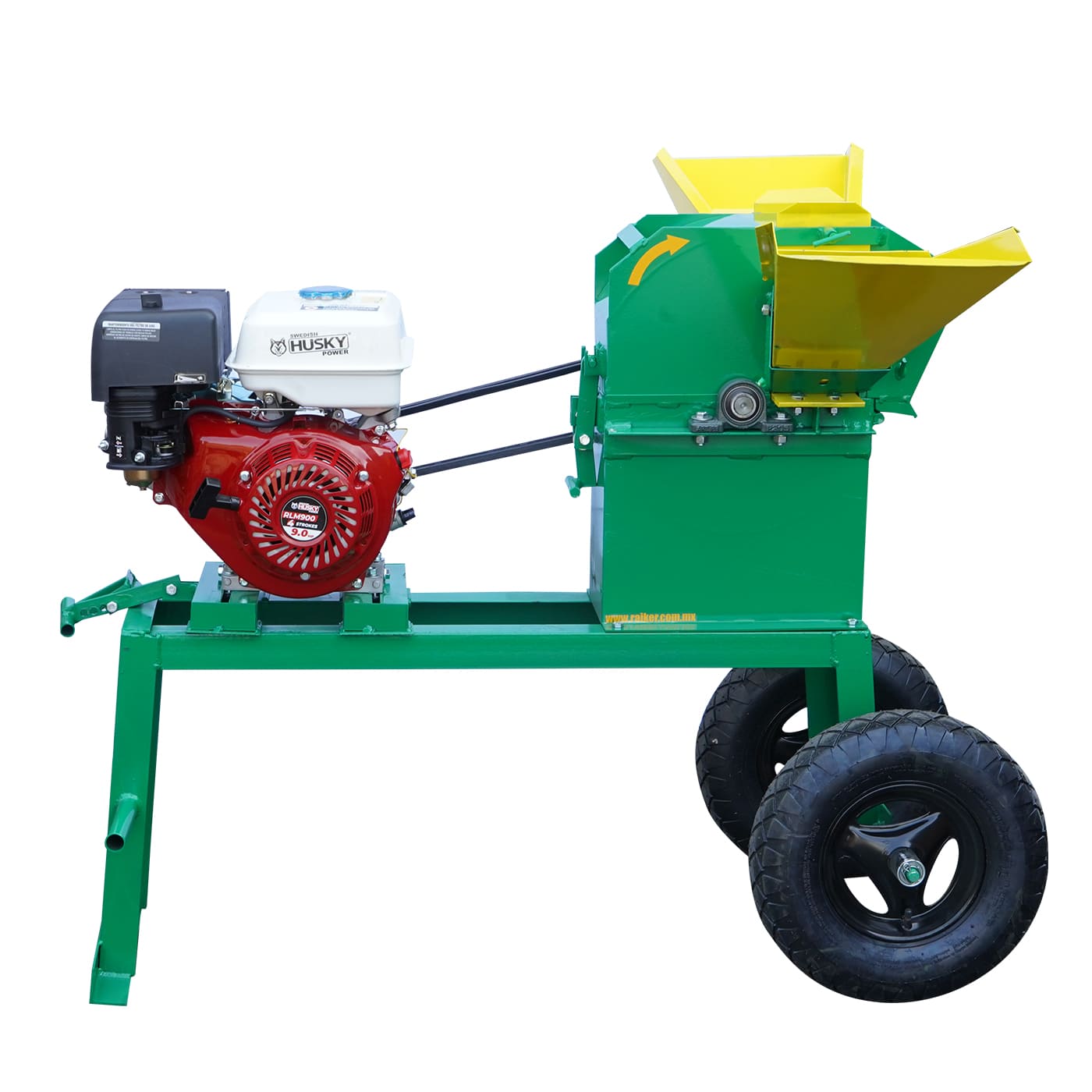Molino Picadora Desintegradora de Forraje Modelo 2000 con Motor Husky Power 9 Hp a Gasolina Rkp2000b-hsk9